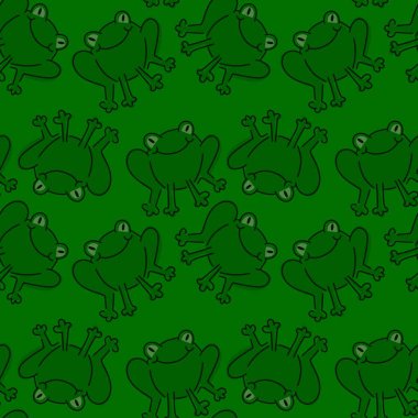 Kumaşlar, tekstil, ambalajlar, hediyeler, kartlar, çarşaflar ve hobiler için kusursuz küçük kurbağalar.