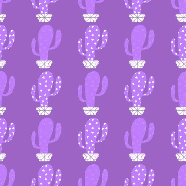 Kumaşlar, tekstil, ambalaj, hediyeler, kartlar, çarşaflar ve çocuklar için çiçeksiz kaktüs deseni.