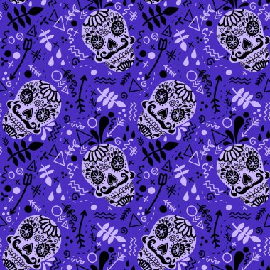 Cadılar Bayramı kumaşlar, tekstil ve ambalajlar, hediyeler, kartlar, çarşaflar ve çocuklar için kusursuz desen.