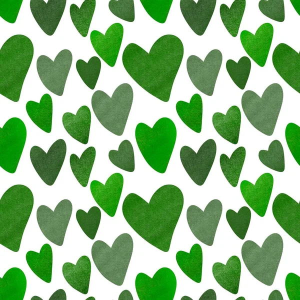 Seamless valentines pattern with hearts for postcard and gifts and cards — Stock Photo, Image