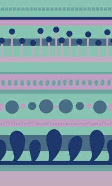 Tekstil, ambalaj, çarşaf ve çocuklar ve ambalaj kağıtları için yaz geometrisi kusursuz etnik şablon