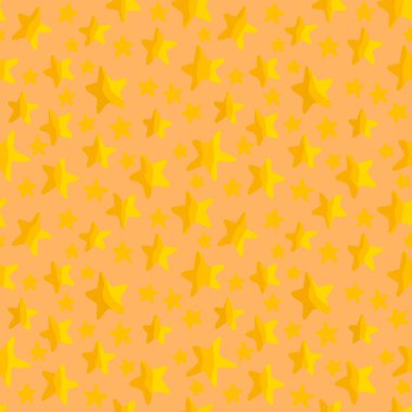 Çocuklar kumaşlar, tekstil ve ambalajlar, hediyeler, ambalaj kağıtları ve hobiler için kusursuz yıldız desenleri.