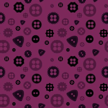 Hobiler kumaşlar, tekstil ve ambalajlar, hediyeler ve çocuklar için dikişsiz düğme deseni