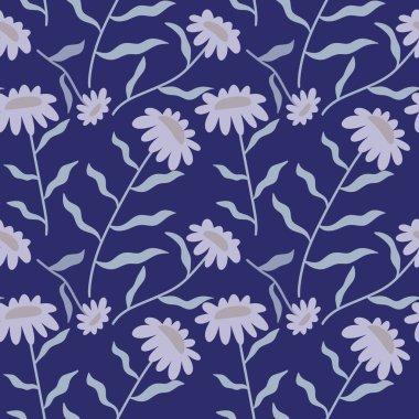 Kumaşlar, tekstil ve ambalajlar, hediyeler, kartlar, çarşaflar ve çocuklar için çiçeksiz çiçek deseni.