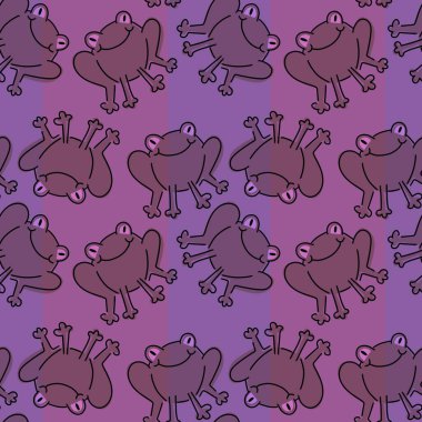 Kumaşlar, tekstil, ambalajlar, hediyeler, kartlar, çarşaflar ve hobiler için kusursuz küçük kurbağalar.