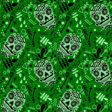 Cadılar Bayramı kumaşlar, tekstil ve ambalajlar, hediyeler, kartlar, çarşaflar ve çocuklar için kusursuz desen.