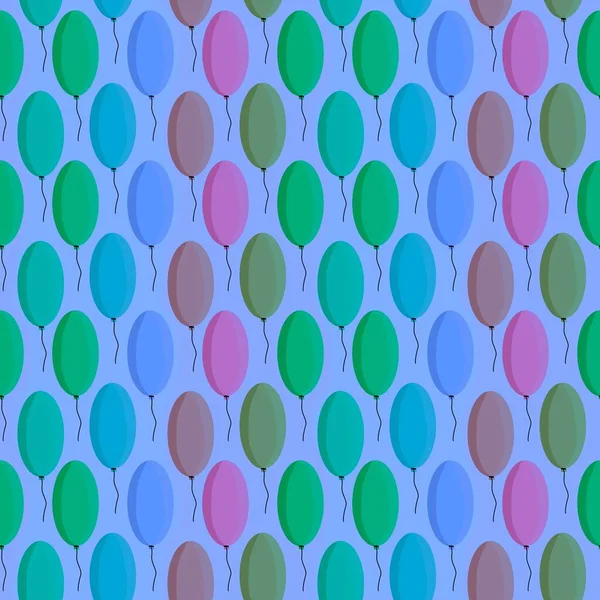 Balloons seamless pattern for kids and gifts and cards and linens and fabrics and wrapping paper — Stockfoto