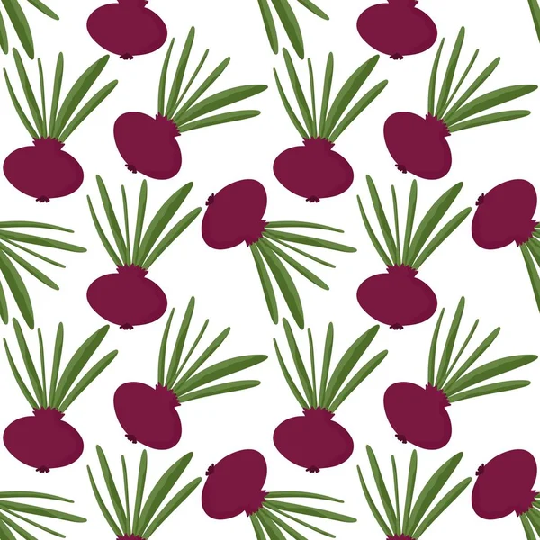 Vegetable seamless onion pattern for fabrics and packaging and gifts and cards and linens and kids and kitchen — Stockfoto