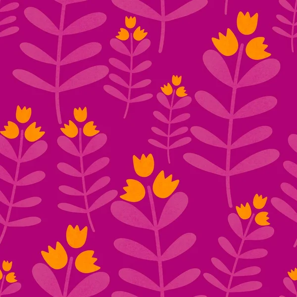Цветочный бесшовный цветочный узор для тканей и текстиля, упаковки, подарков, открыток, постельного белья и детей — стоковое фото