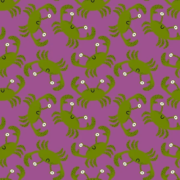 Yaz mevsiminde kumaşlar, tekstil ve ambalajlar, hediyeler, kartlar ve çarşaflar için dikişsiz yengeç deseni 