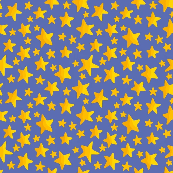 Çocuklar kumaşlar, tekstil ve ambalajlar, hediyeler, ambalaj kağıtları ve hobiler için kusursuz yıldız desenleri.