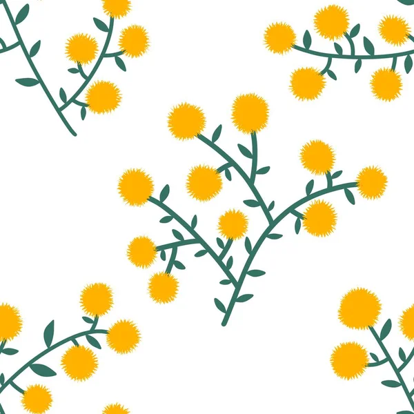 Kumaşlar, tekstil ve ambalajlar, hediyeler, kartlar, çarşaflar ve çocuklar için çiçeksiz çiçek deseni.