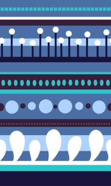 Tekstil, ambalaj, çarşaf ve çocuklar ve ambalaj kağıtları için yaz geometrisi kusursuz etnik şablon