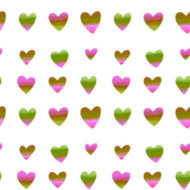 Kartpostallar, hediyeler ve kartpostallar için kalpleri olan kusursuz sevgililer günü desenleri. 