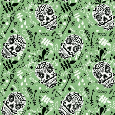 Cadılar Bayramı kumaşlar, tekstil ve ambalajlar, hediyeler, kartlar, çarşaflar ve çocuklar için kusursuz desen.