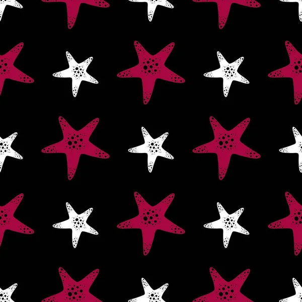 Summer seamless sea star pattern for fabrics and textiles and packaging and linens and kids and wrapping paper — стоковое фото
