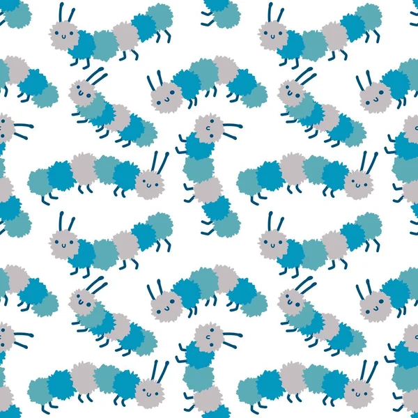 Kumaşlar, tekstil, ambalaj, hediyeler ve hobiler için kusursuz çizgi film çizimleri.