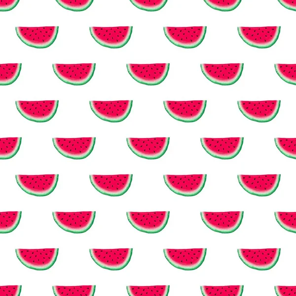 Summer fruit seamless watermelon pattern for fabrics and packaging and gifts and linens and kids and wrapping paper — Zdjęcie stockowe