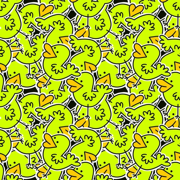 Kids seamless stickers ducks pattern for wallpaper and fabrics and textiles and packaging and gifts and cards and linens