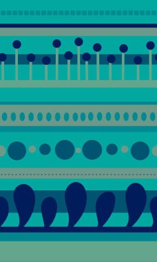 Tekstil, ambalaj, çarşaf ve çocuklar ve ambalaj kağıtları için yaz geometrisi kusursuz etnik şablon