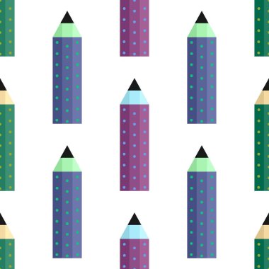 Okullu çocuklar duvar kâğıtları, kumaşlar, tekstil ve paketleme, hediyeler ve ambalaj kağıtları için kusursuz kalem desenleri.