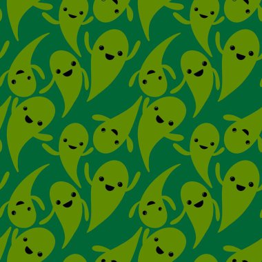 Duvar kağıtları, ambalajlar, hediyeler, kartlar, çarşaflar, çocuklar ve kumaşlar için kusursuz bir hayalet deseni.