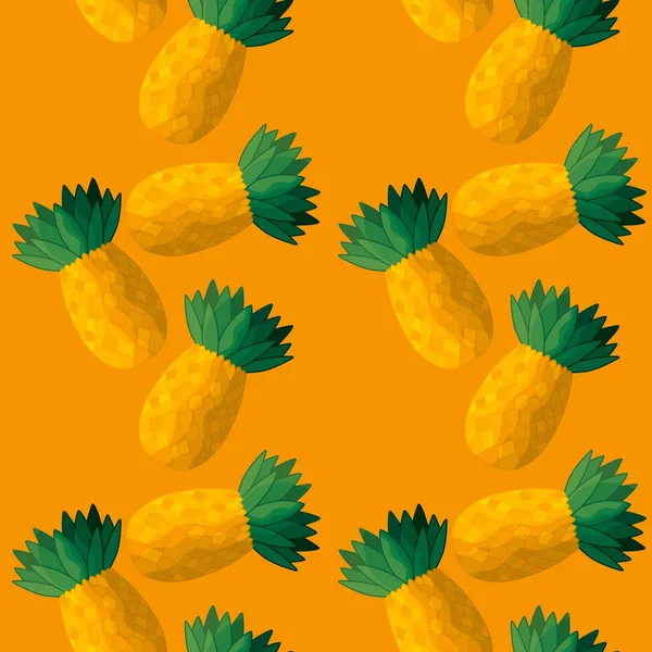 Modèle d'ananas sans couture d'été pour tissus et textiles et emballage et cadeaux et cartes et draps et enfants — Photo