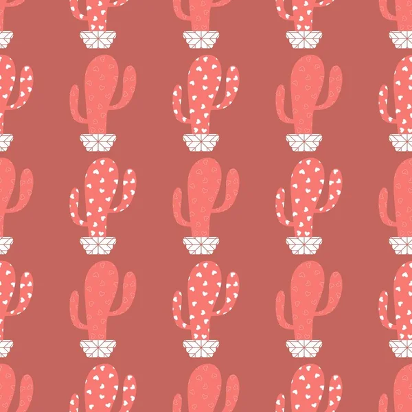 Kumaşlar, tekstil, ambalaj, hediyeler, kartlar, çarşaflar ve çocuklar için çiçeksiz kaktüs deseni.