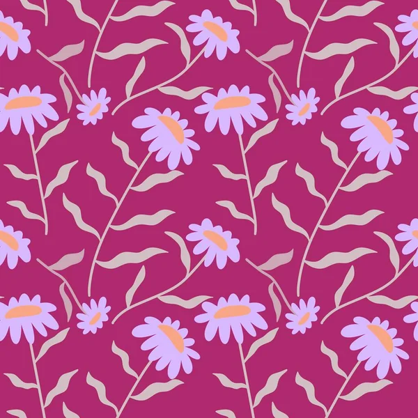 Kumaşlar, tekstil ve ambalajlar, hediyeler, kartlar, çarşaflar ve çocuklar için çiçeksiz çiçek deseni.