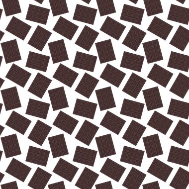 Kumaşlar, tekstil ve ambalajlar, hediyeler, kartlar, çarşaflar ve çocuklar için kusursuz çikolata deseni.