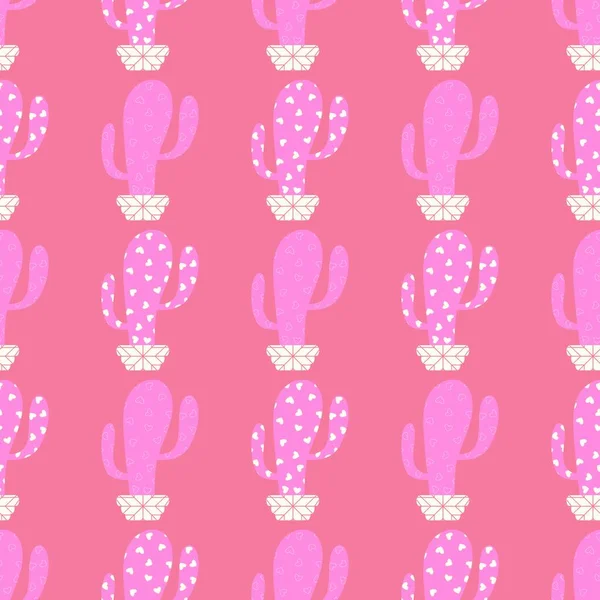 Kumaşlar, tekstil, ambalaj, hediyeler, kartlar, çarşaflar ve çocuklar için çiçeksiz kaktüs deseni.