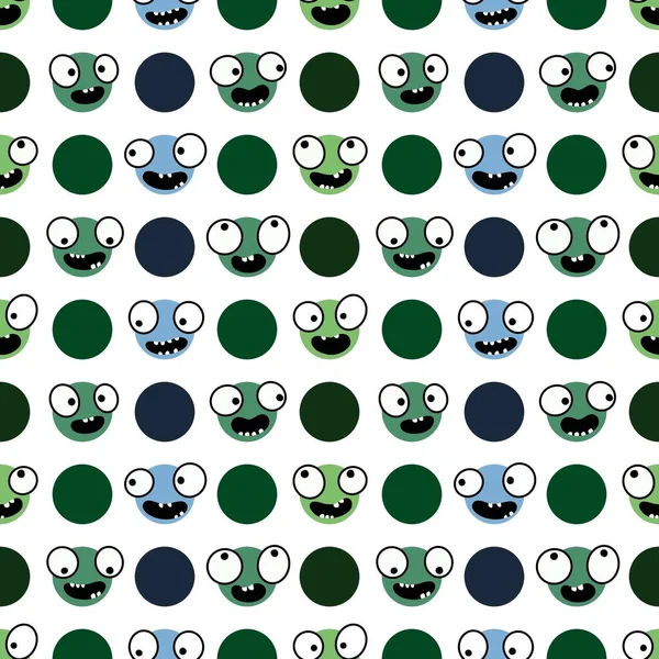 Kids seamless aliens monsters pattern for textiles and packaging and gifts and cards and linens and wrapping paper — Stock Photo, Image