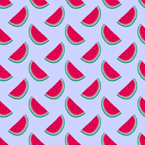 Sommar frukt sömlös vattenmelon mönster för tyger och förpackningar och presenter och sängkläder och barn och omslagspapper — Stockfoto