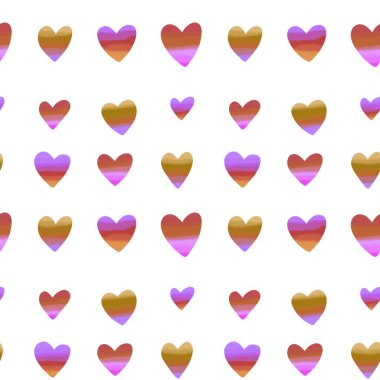 Kartpostallar, hediyeler ve kartpostallar için kalpleri olan kusursuz sevgililer günü desenleri. 