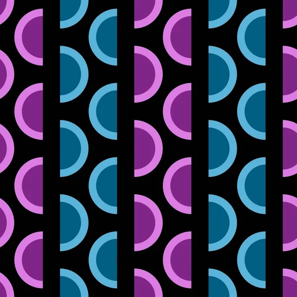 Geometric seamless half circle pattern for fabrics and packaging and gifts and cards and linens and kids — Zdjęcie stockowe