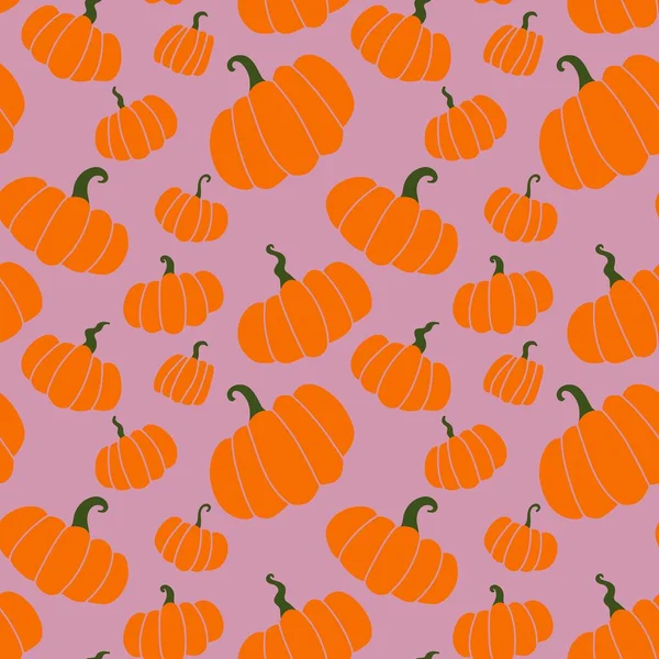 Halloween seamless cute pumpkins pattern for textiles and packaging and gifts and kids and wrapping paper — 스톡 사진