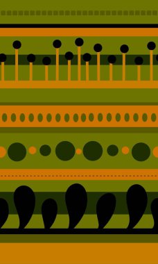 Tekstil, ambalaj, çarşaf ve çocuklar ve ambalaj kağıtları için yaz geometrisi kusursuz etnik şablon
