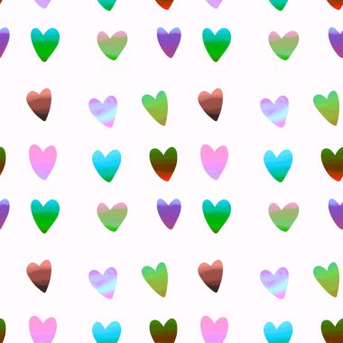 Kartpostallar, hediyeler ve kartpostallar için kalpleri olan kusursuz sevgililer günü desenleri. 