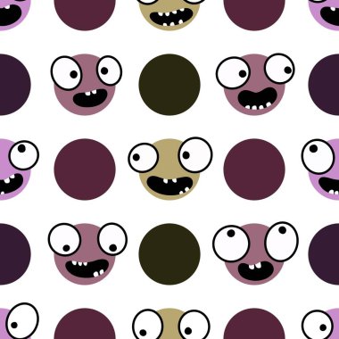 Çocuklar, tekstil, ambalaj, hediyeler, kartlar, çarşaflar ve ambalaj kağıtları için kusursuz uzaylı desenleri.