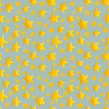 Çocuklar kumaşlar, tekstil ve ambalajlar, hediyeler, ambalaj kağıtları ve hobiler için kusursuz yıldız desenleri.