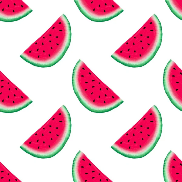 Summer fruit seamless watermelon pattern for fabrics and packaging and gifts and linens and kids and wrapping paper — Stock fotografie