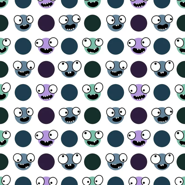 Çocuklar, tekstil, ambalaj, hediyeler, kartlar, çarşaflar ve ambalaj kağıtları için kusursuz uzaylı desenleri.