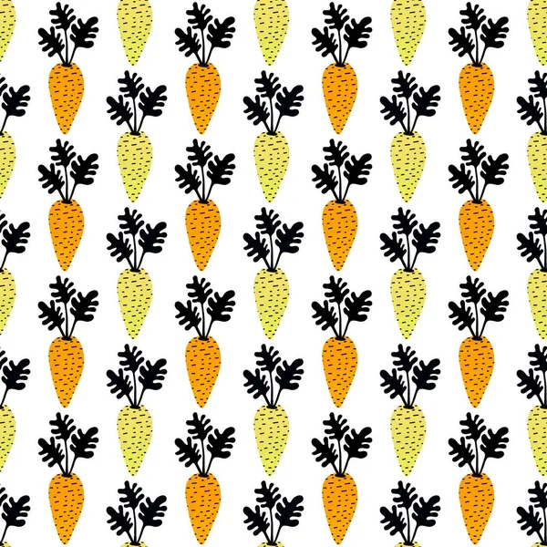 Kumaşlar, ambalajlar, hediyeler, kartlar, çarşaflar ve çocuklar için dikişsiz havuç deseni.