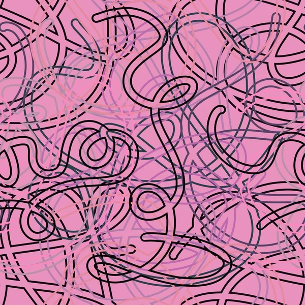 Cartoon waves seamless abstract pattern for textiles and packaging and gifts and cards and linens and kids — kuvapankkivalokuva