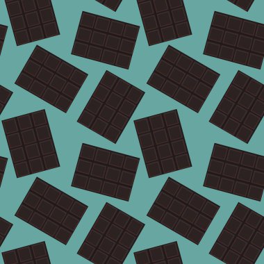 Kumaşlar, tekstil ve ambalajlar, hediyeler, kartlar, çarşaflar ve çocuklar için kusursuz çikolata deseni.