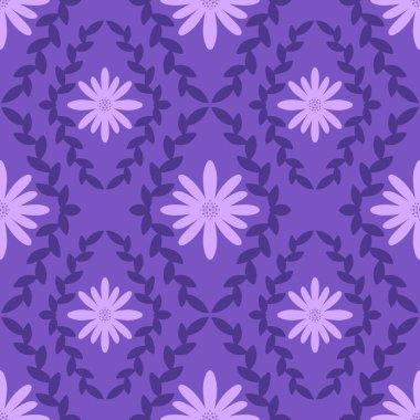 Kumaşlar, tekstil ve ambalajlar, hediyeler, kartlar, çarşaflar ve çocuklar için çiçeksiz çiçek deseni.