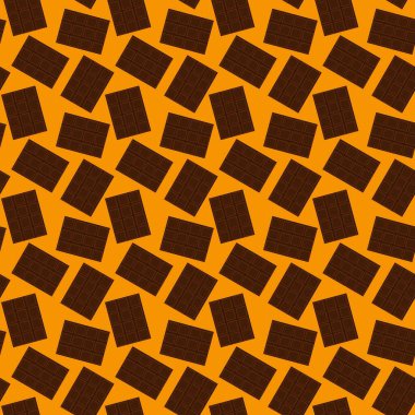 Kumaşlar, tekstil ve ambalajlar, hediyeler, kartlar, çarşaflar ve çocuklar için kusursuz çikolata deseni.