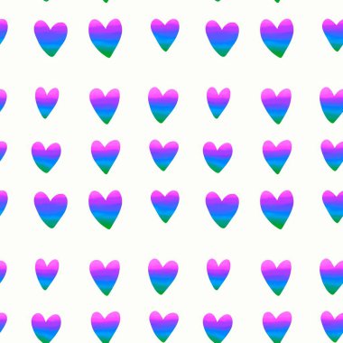 Kartpostallar, hediyeler ve kartpostallar için kalpleri olan kusursuz sevgililer günü desenleri. 