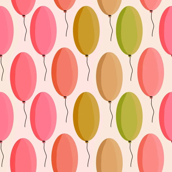 Balloons seamless pattern for kids and gifts and cards and linens and fabrics and wrapping paper — Zdjęcie stockowe