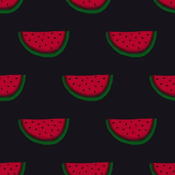 Summer fruit seamless watermelon pattern for fabrics and packaging and gifts and linens and kids and wrapping paper — 스톡 사진